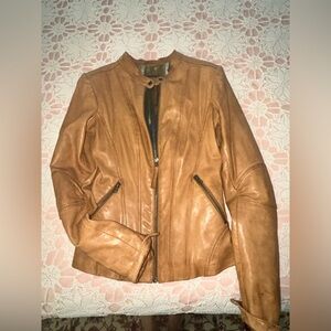 Danier Tan Leather Jacket